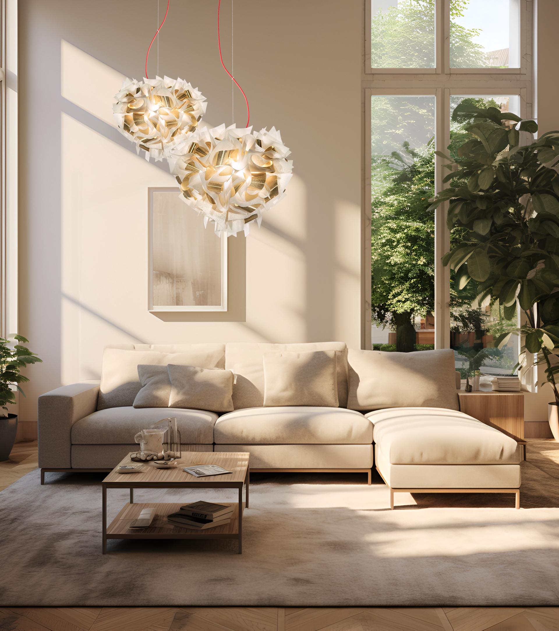 Slamp Veli AUREA Large WHITE/GOLD Transp Wire di Adriano Rachele In condizioni Nuovo in vendita a Pomezia, Rome