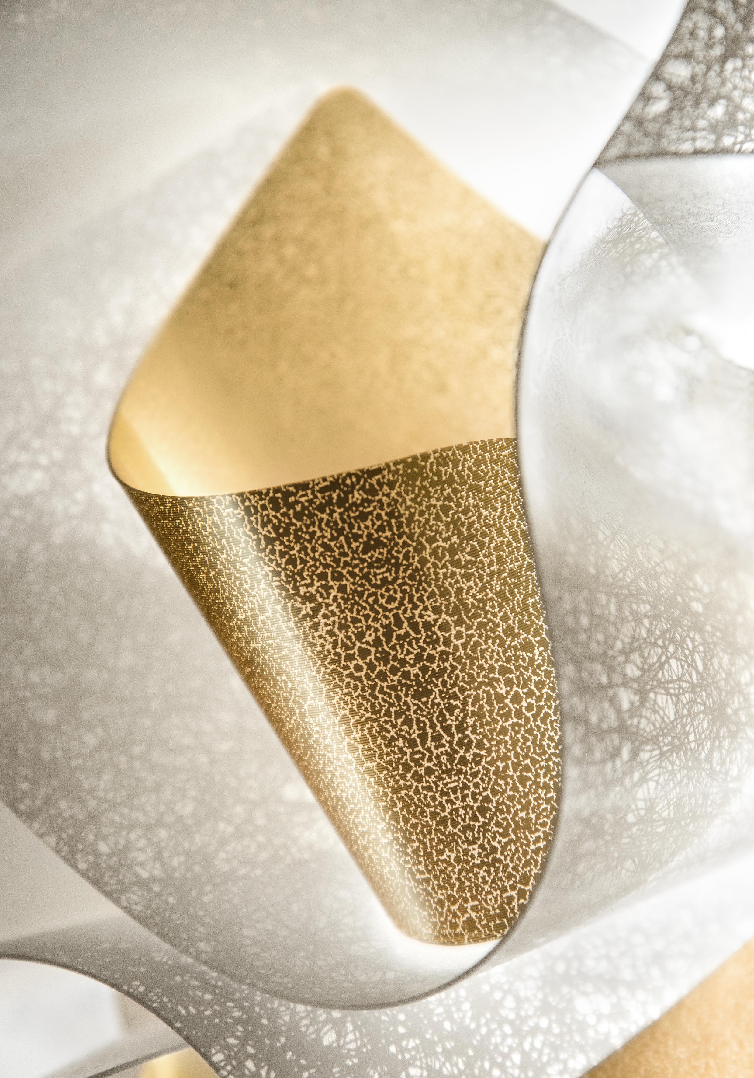 Altro Slamp Veli AUREA Large WHITE/GOLD Transp Wire di Adriano Rachele in vendita