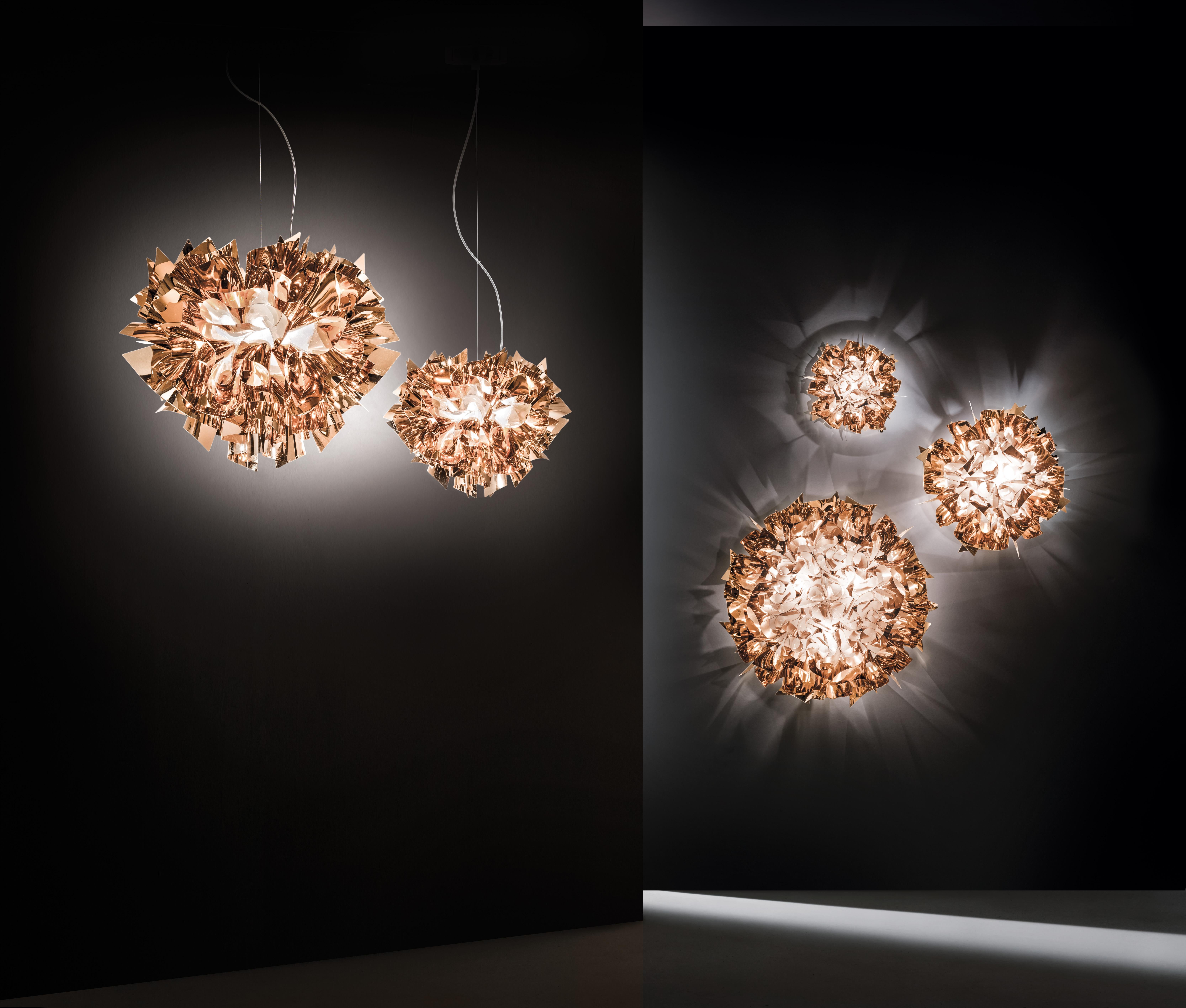 Fatto a mano SLAMP Veli Large Flush Light in rame di Adriano Rachele in vendita
