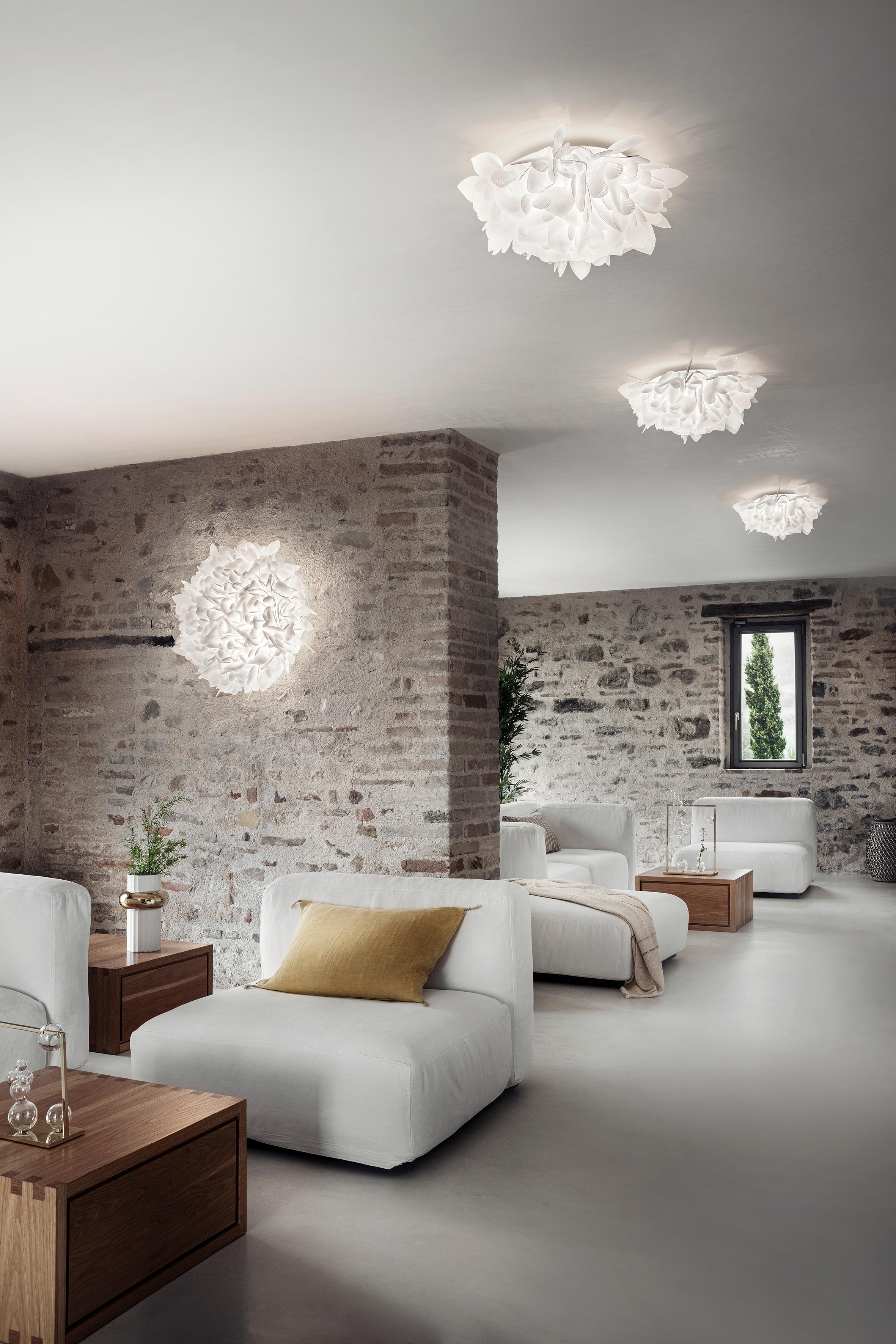 Hand-Crafted SLAMP Veli Large Flush Light in Foliage by Adriano Rachele For Sale
