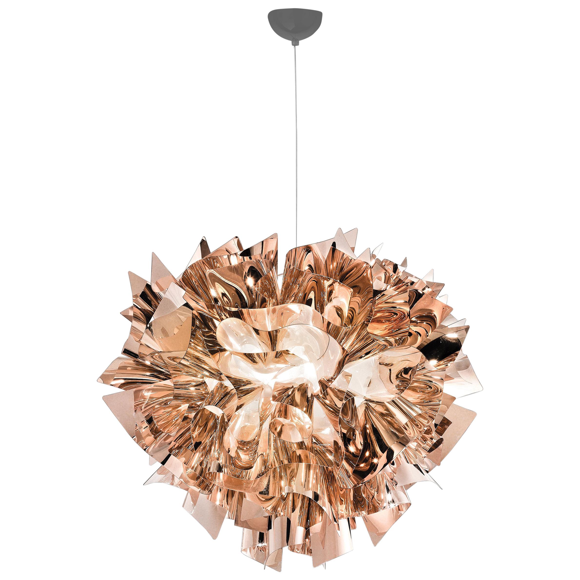 SLAMP Veli Large Suspension Light in Copper by Adriano Rachele