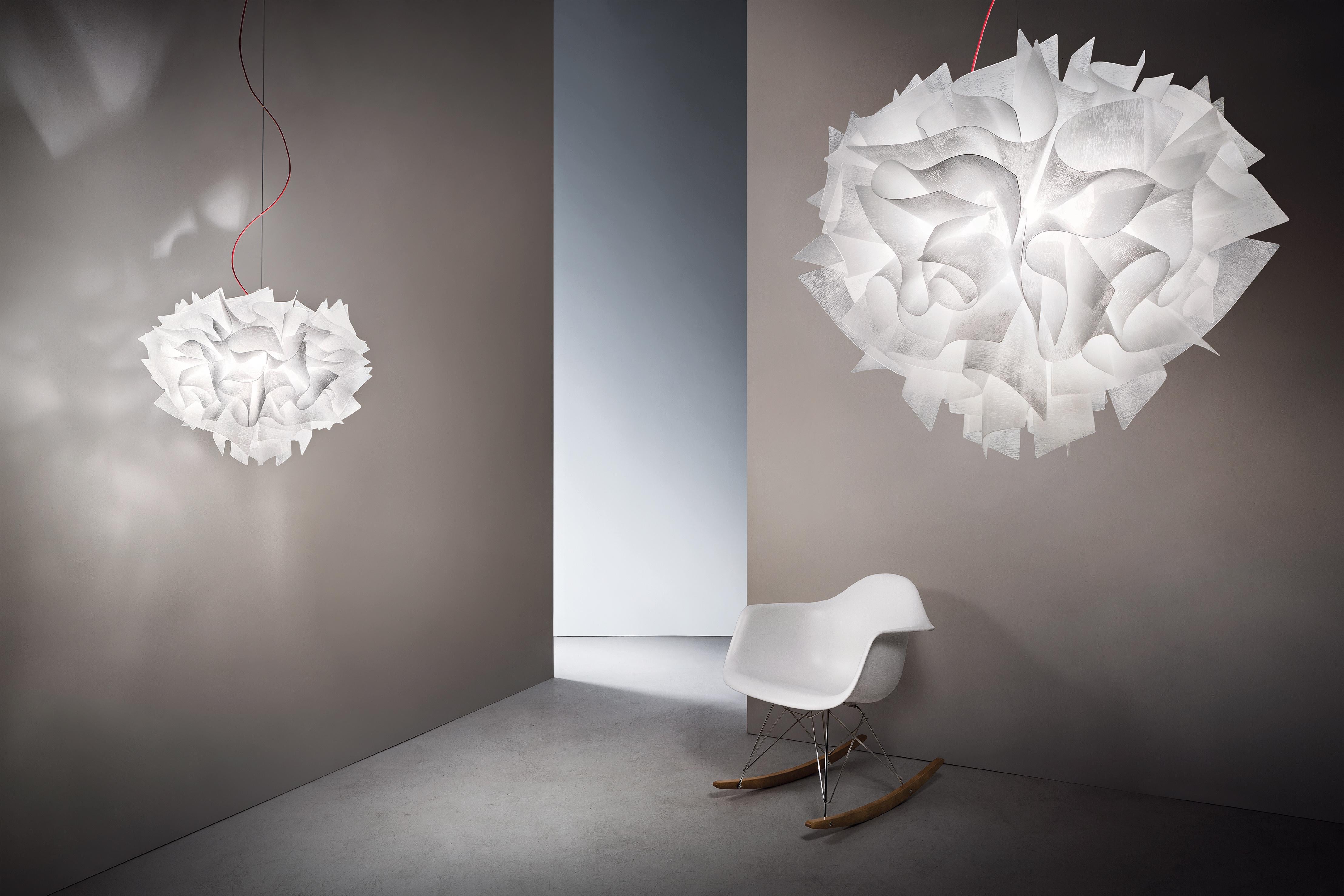 SLAMP Veli Große Hängeleuchte in Couture mit Transp-Draht von Adriano Rachele (Moderne) im Angebot