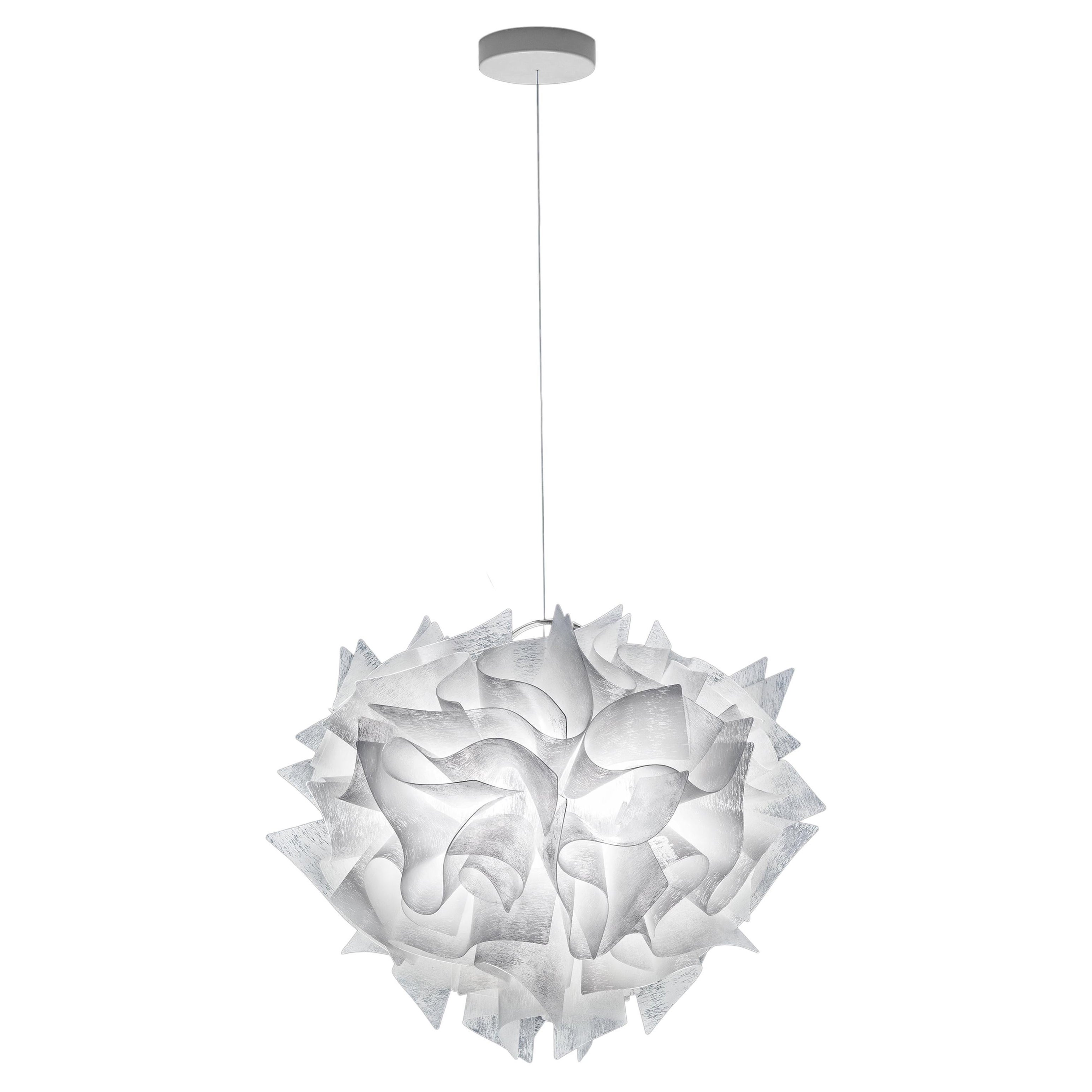 SLAMP Veli Large Suspension Light in Couture w/ Transp Wire by Adriano Rachele