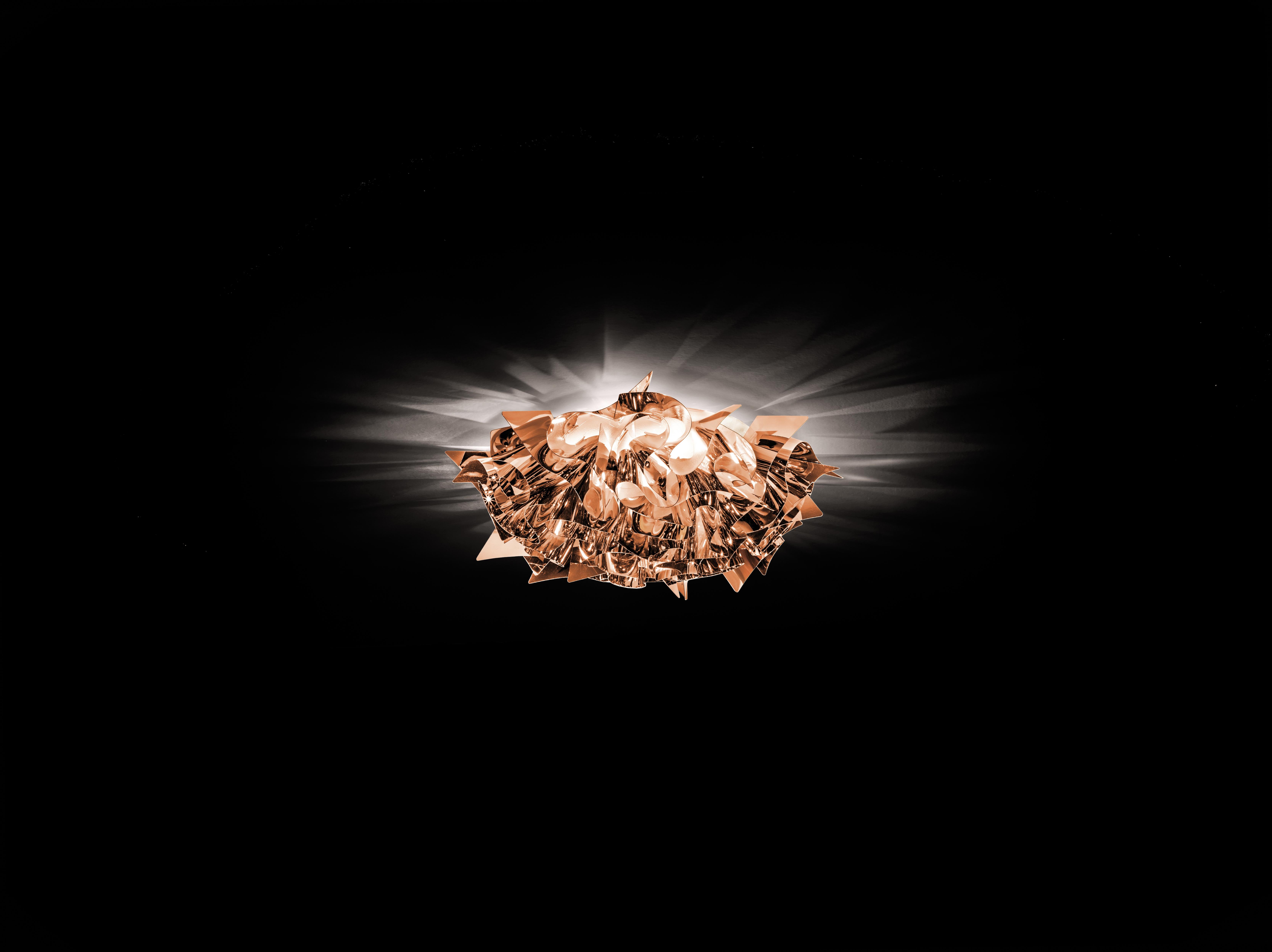 Moderno SLAMP Veli Medium Flush Light in rame di Adriano Rachele in vendita