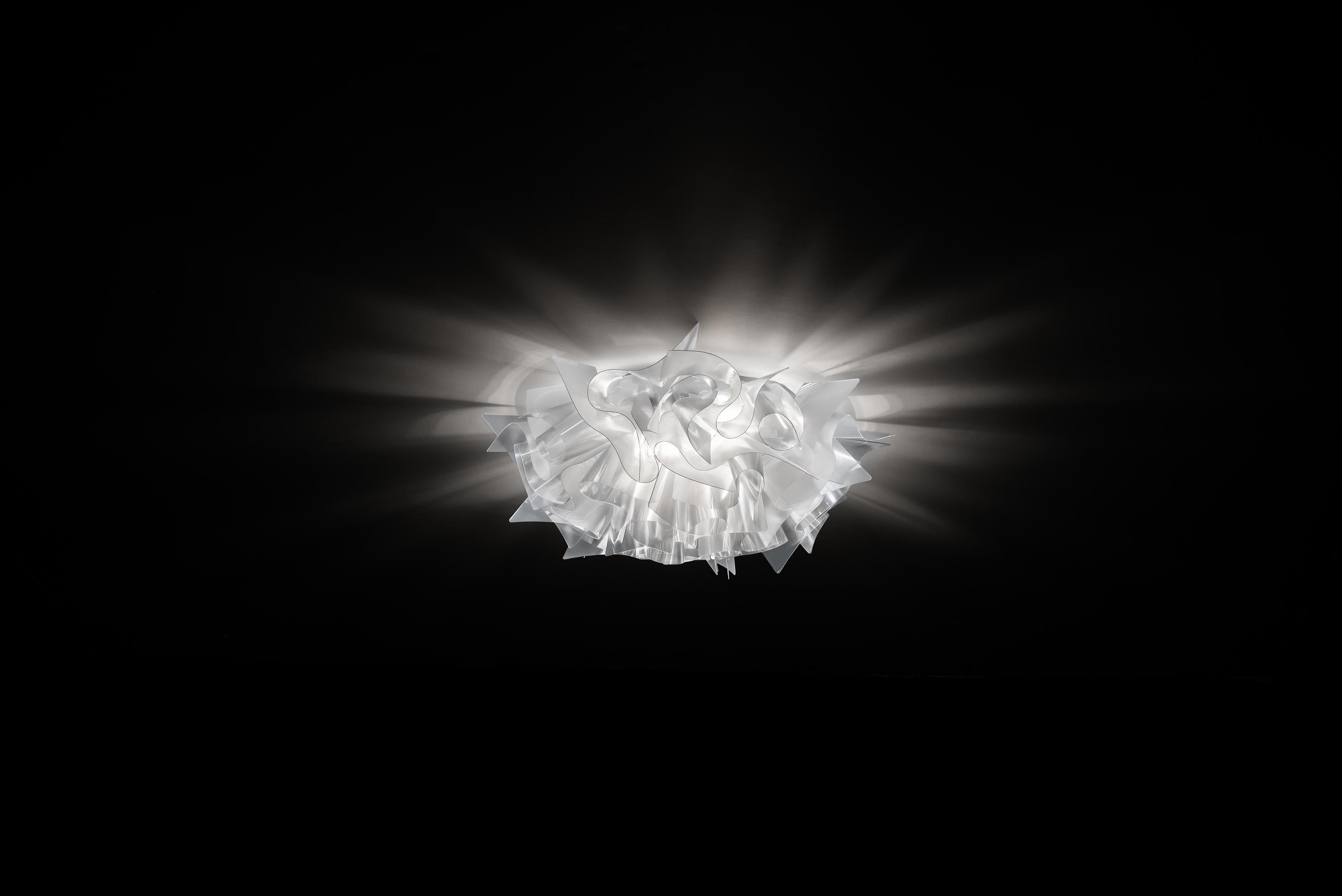 Modern SLAMP Veli Medium Flush Light in Prisma by Adriano Rachele For Sale