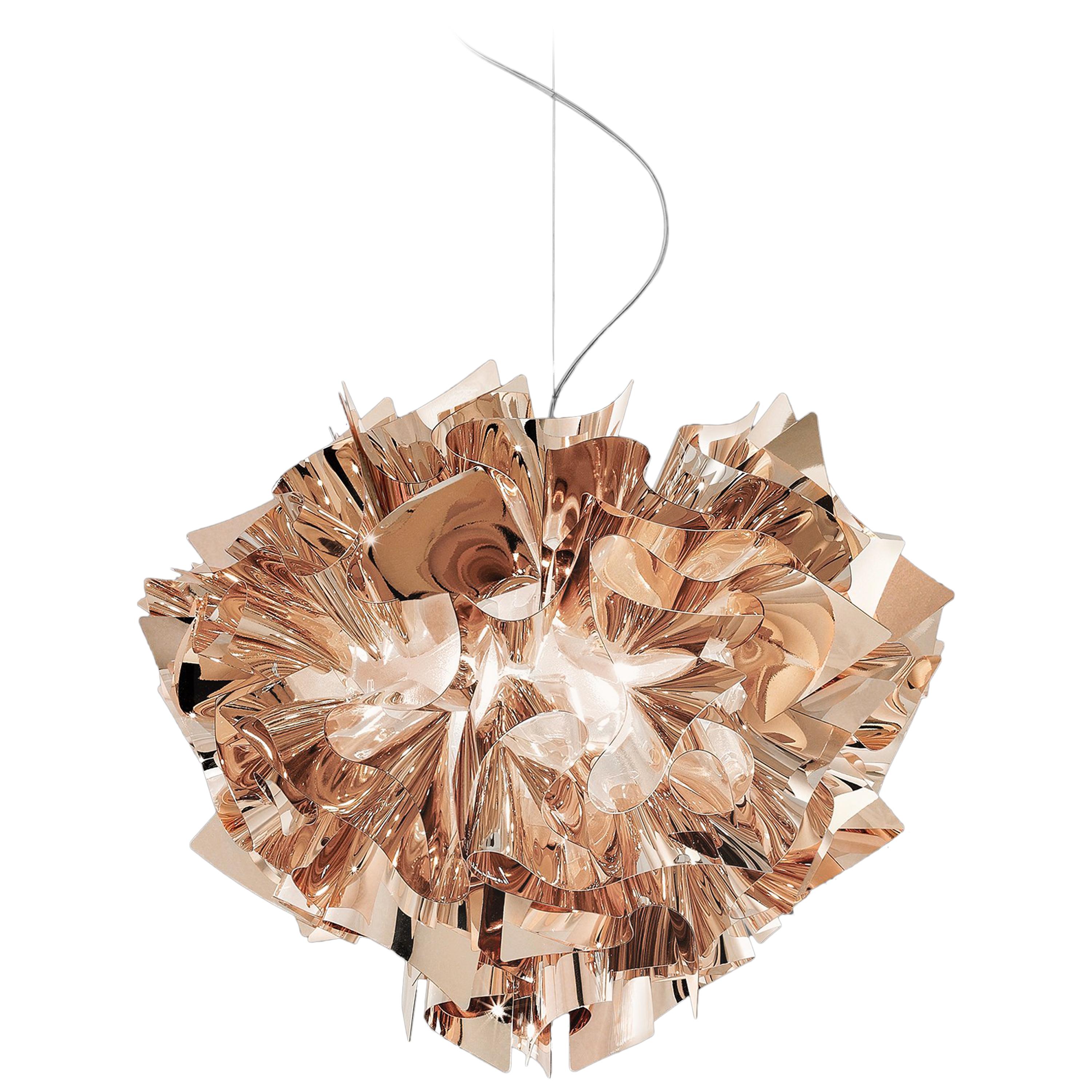 SLAMP Veli Medium Suspension Light in Copper by Adriano Rachele For Sale