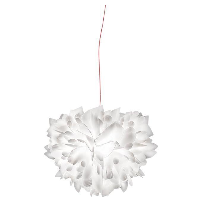 SLAMP Veli Medium Suspension Light in Foliage w/ Transp Wire di Adriano Rachele