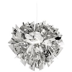 SLAMP Veli Medium Suspension Light in Silver by Adriano Rachele