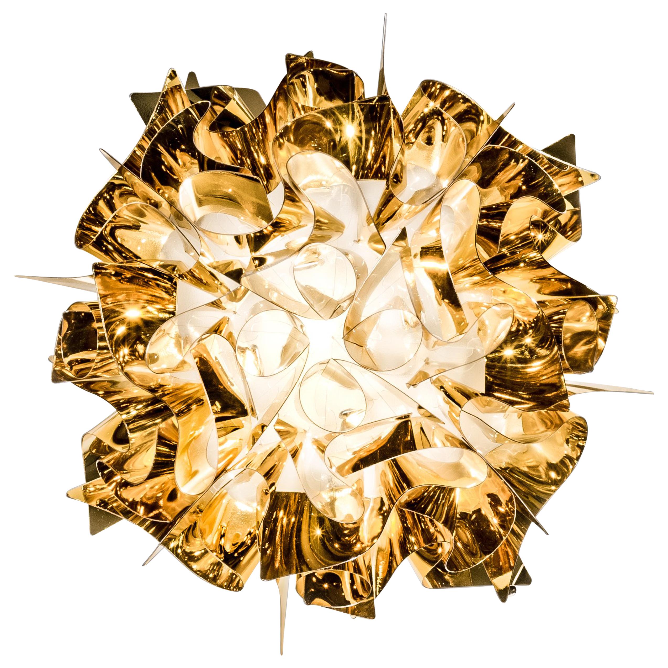 SLAMP Veli Mini-Einbaubeleuchtung in Gold von Adriano Rachele im Angebot