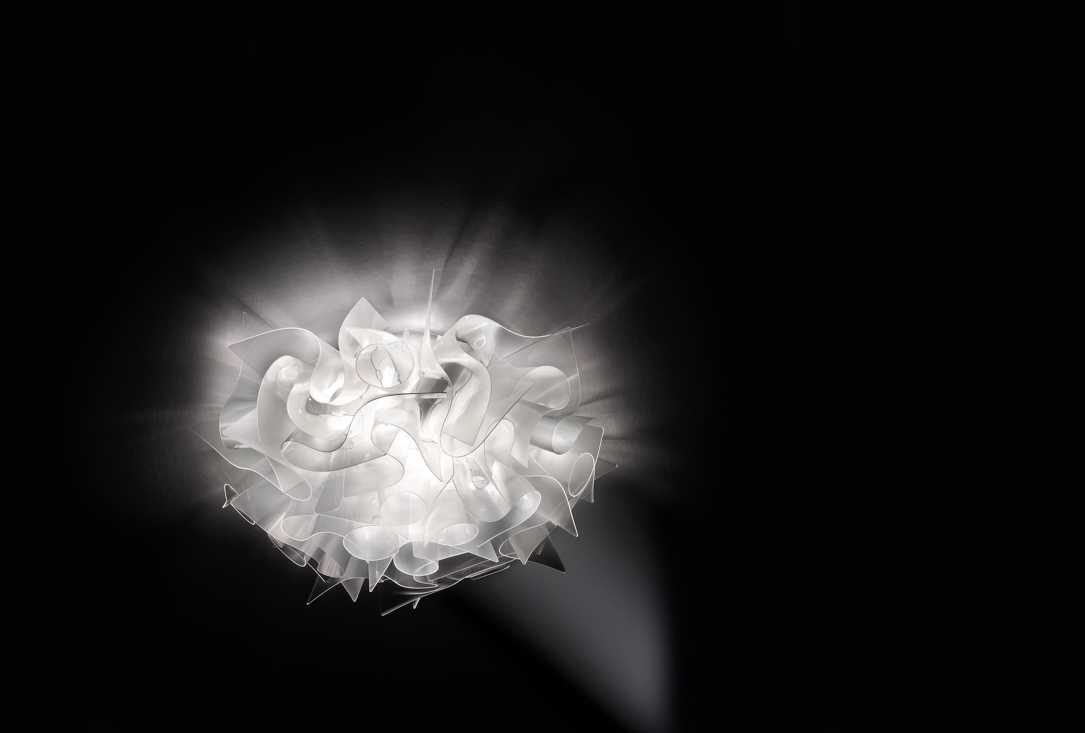 Modern SLAMP Veli Mini Flush Light in Prisma by Adriano Rachele For Sale