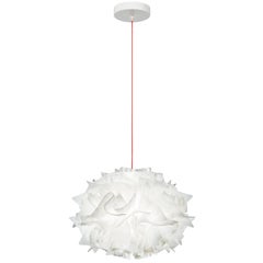 SLAMP Veli Mini Single Pendant Light Couture w/ Red Wire by Adriano Rachele