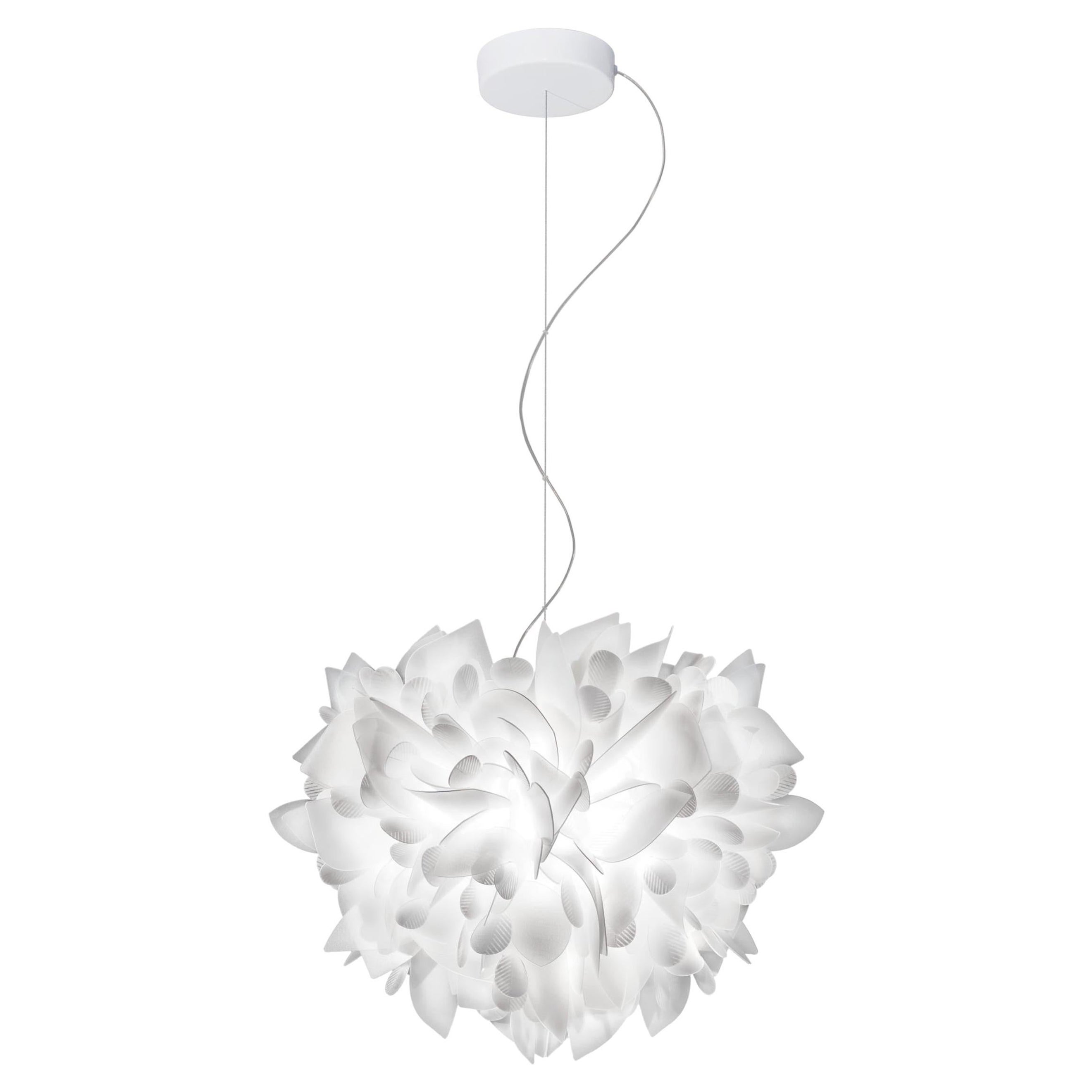 Slamp Veli Pendant Large Foliage Red Wire by Adriano Rachele For Sale