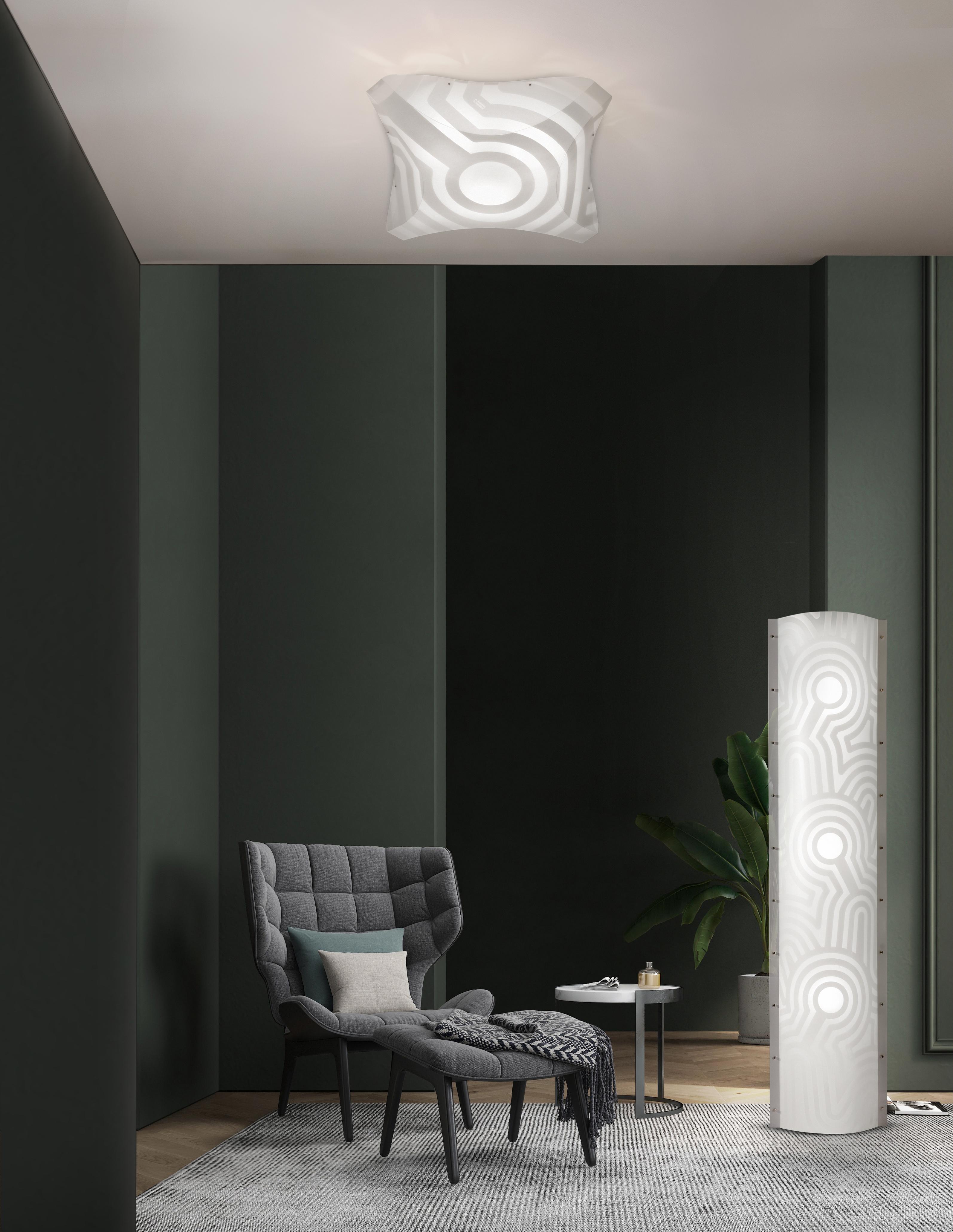 italien Lampadaire Venti SLAMP blanc d'Alessandro Mendini en vente