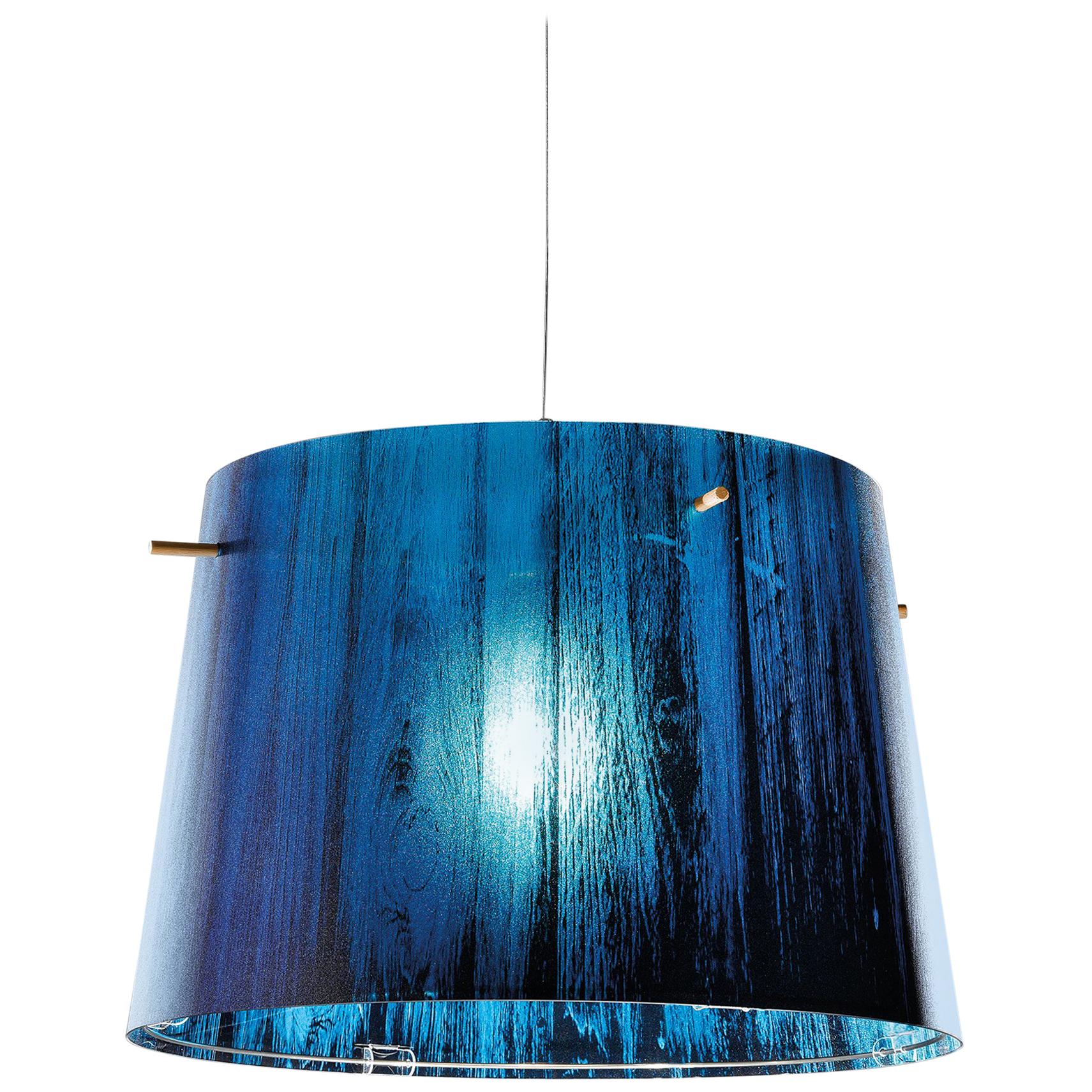 SLAMP Woody Pendant Light in Blue by Luca Mazza