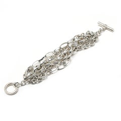 Slane Multi-Chain Wide Armband, Sterling Silber, Länge 7,75 Zoll