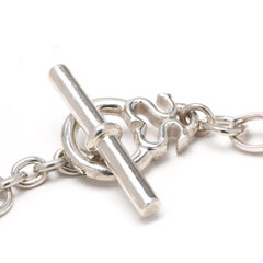 Slane Oval Link Toggle Chain Armband, Sterling Silber, Länge 7,5 Zoll