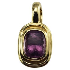 Slane & Slane 18 Karat Yellow Gold and Amethyst Pendant