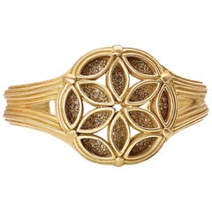 Slane & Slane Diamond Gold Fenestra Cuff Bracelet