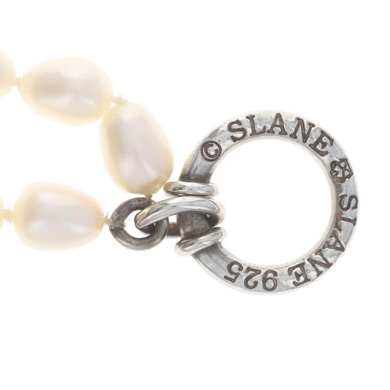 Slane and Slane Süßwasserperlen geknotet Doppelstrang Halskette 16