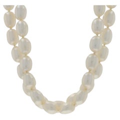 Slane and Slane Collana a doppio filo annodato con perle d'acqua dolce da 16" Sterlina 925