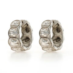 Slane & Slane Hammered Hoop Earrings Hoop Earrings - Sterling Silver 925 Pierced