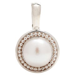 Slane & Slane Mabé Pearl Pendant, Sterling Silver, Length 1.13 Inches