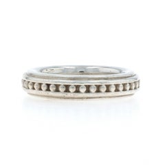 Slane & Slane Men's Dot Band - Sterling Silver 925 Wedding Ring Sz 8