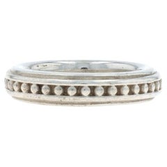 Slane and Slane Men
s Dot Band - Sterling Silver 925 Wedding Ring Sz 8