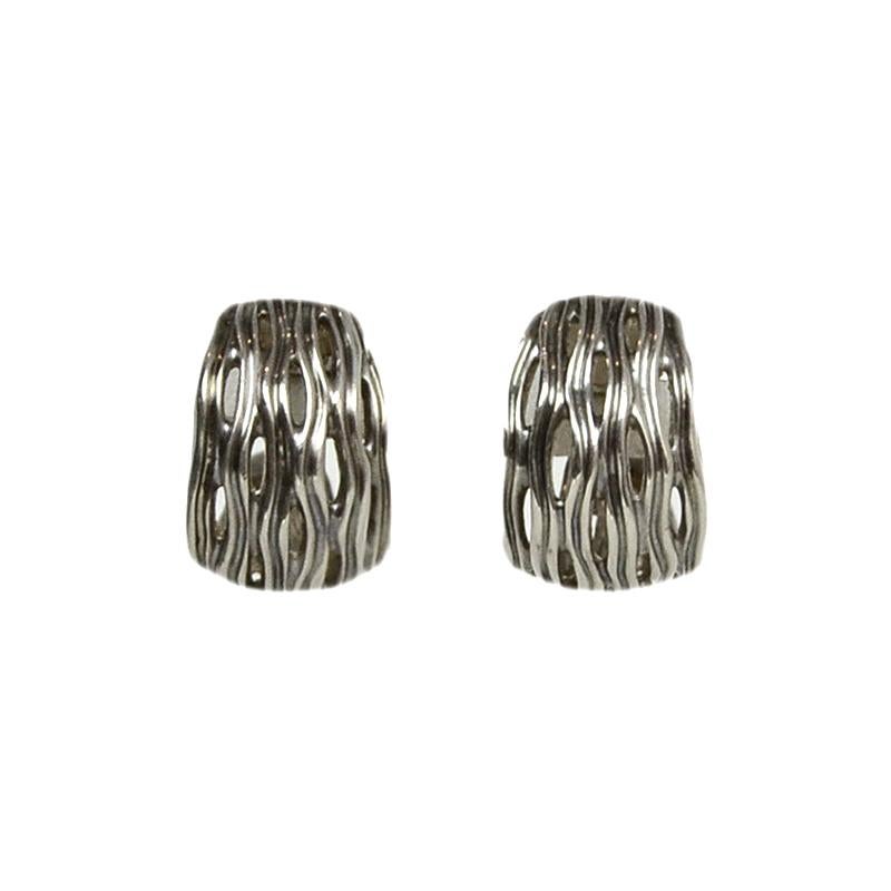 Slane & Slane Sterling Silver Hoop Huggie Earrings