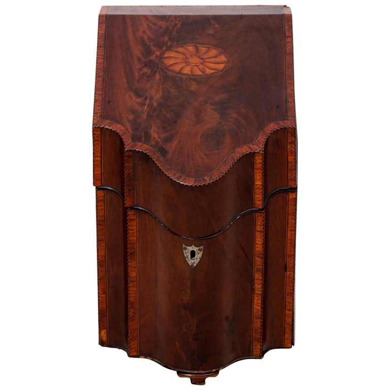 Slant Front English Letter Box For Sale at 1stDibs