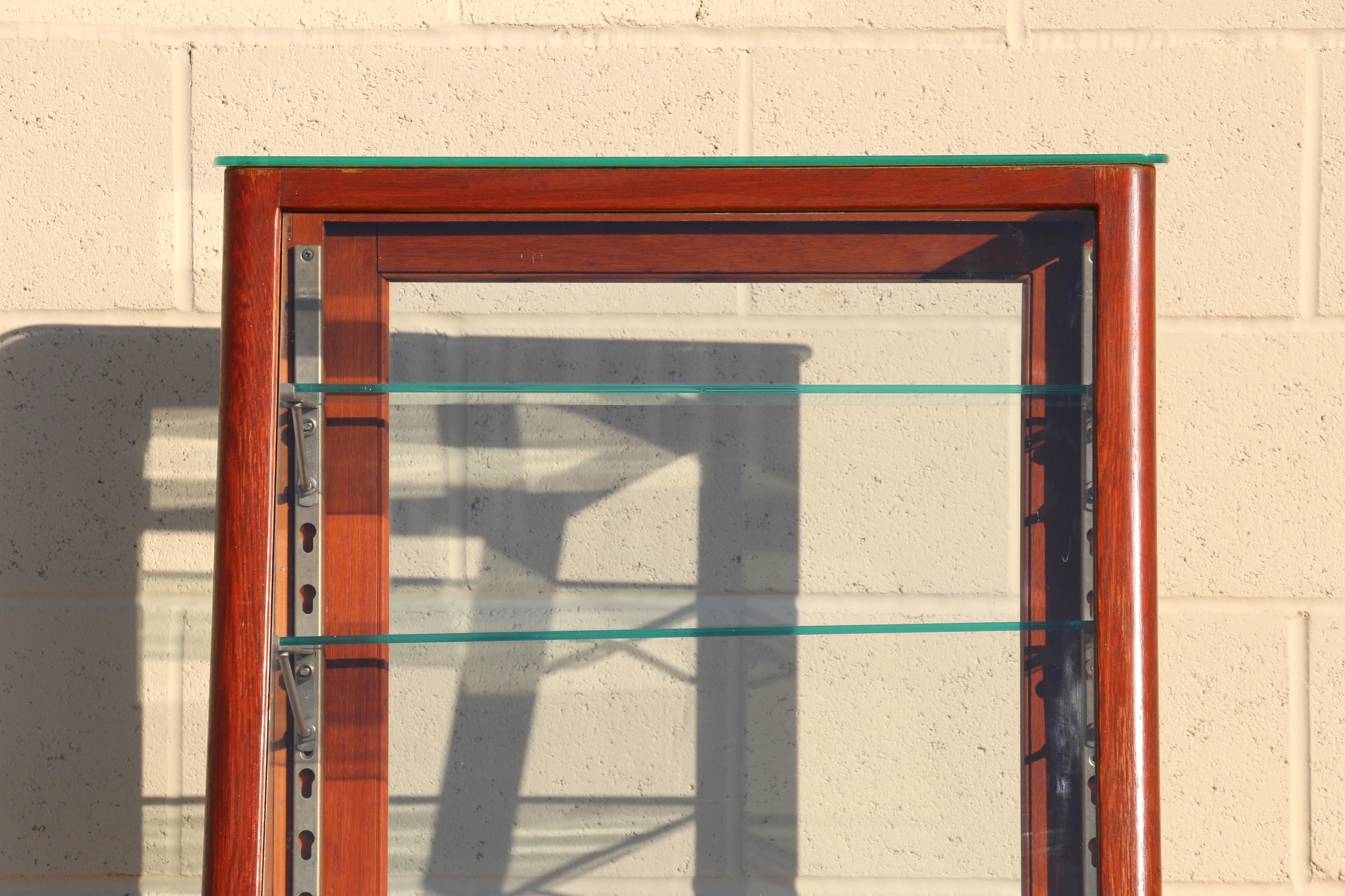 Slant Front Upright Store Display Case For Sale 6