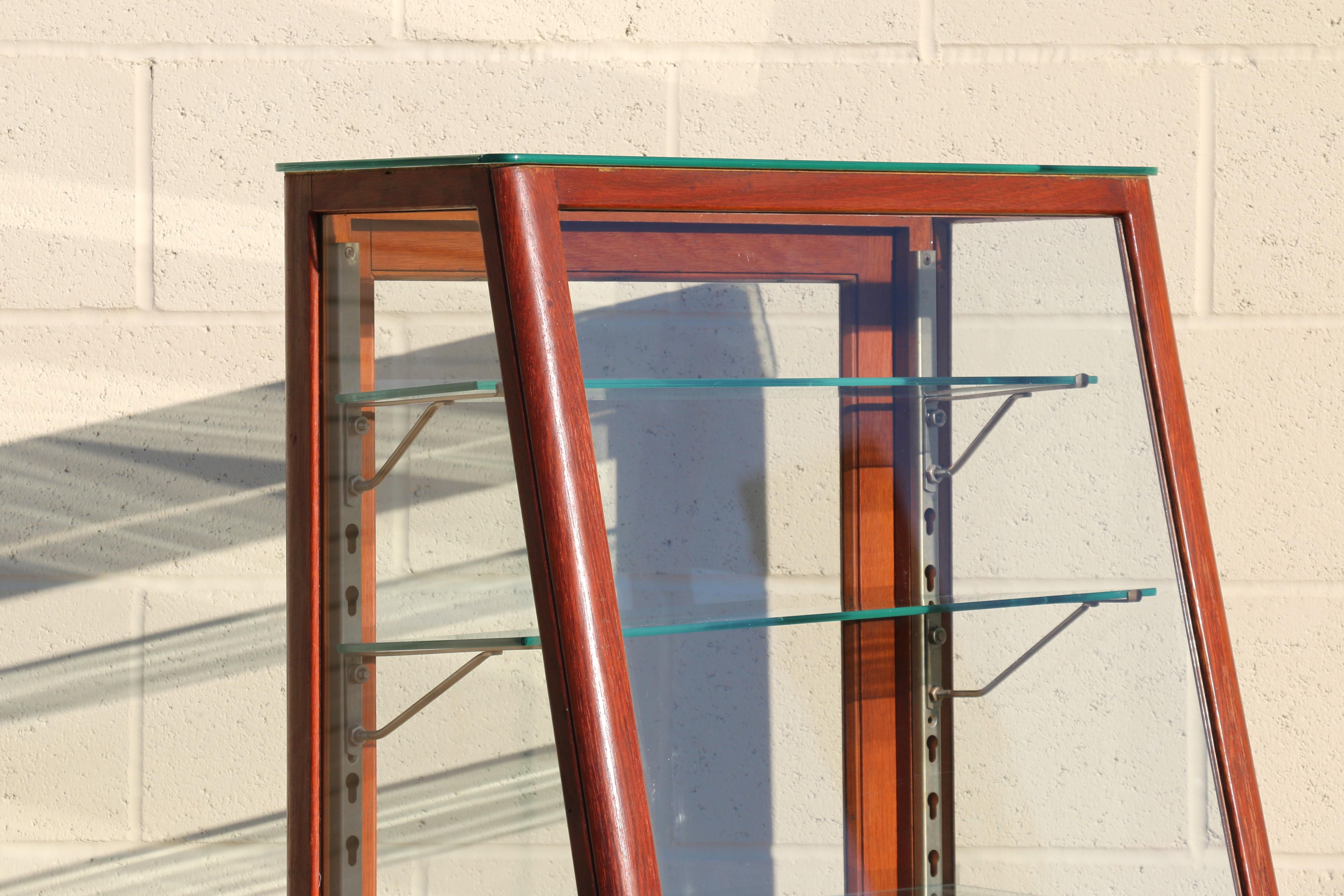 Slant Front Upright Store Display Case For Sale 7