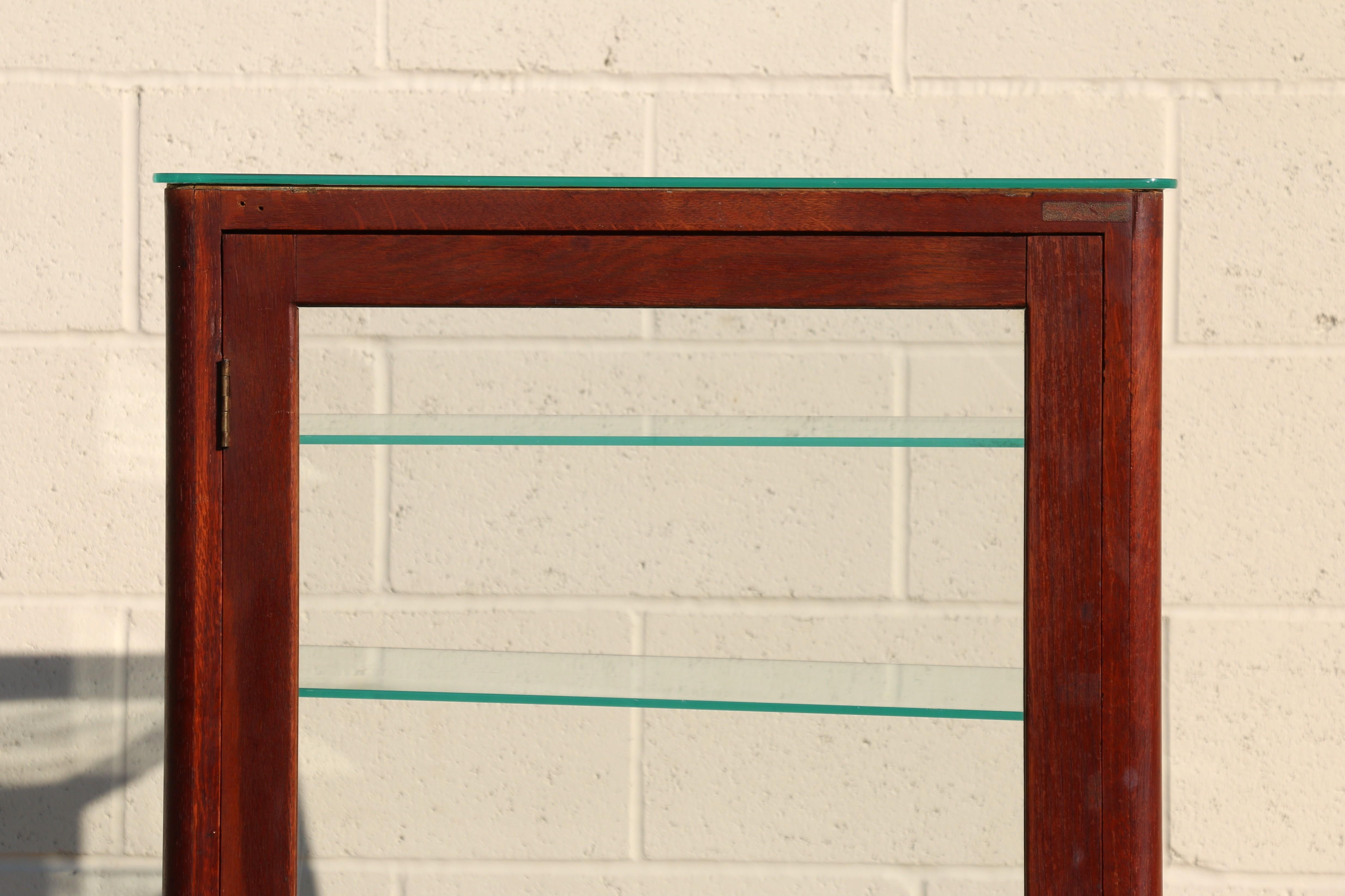 Slant Front Upright Store Display Case For Sale 8