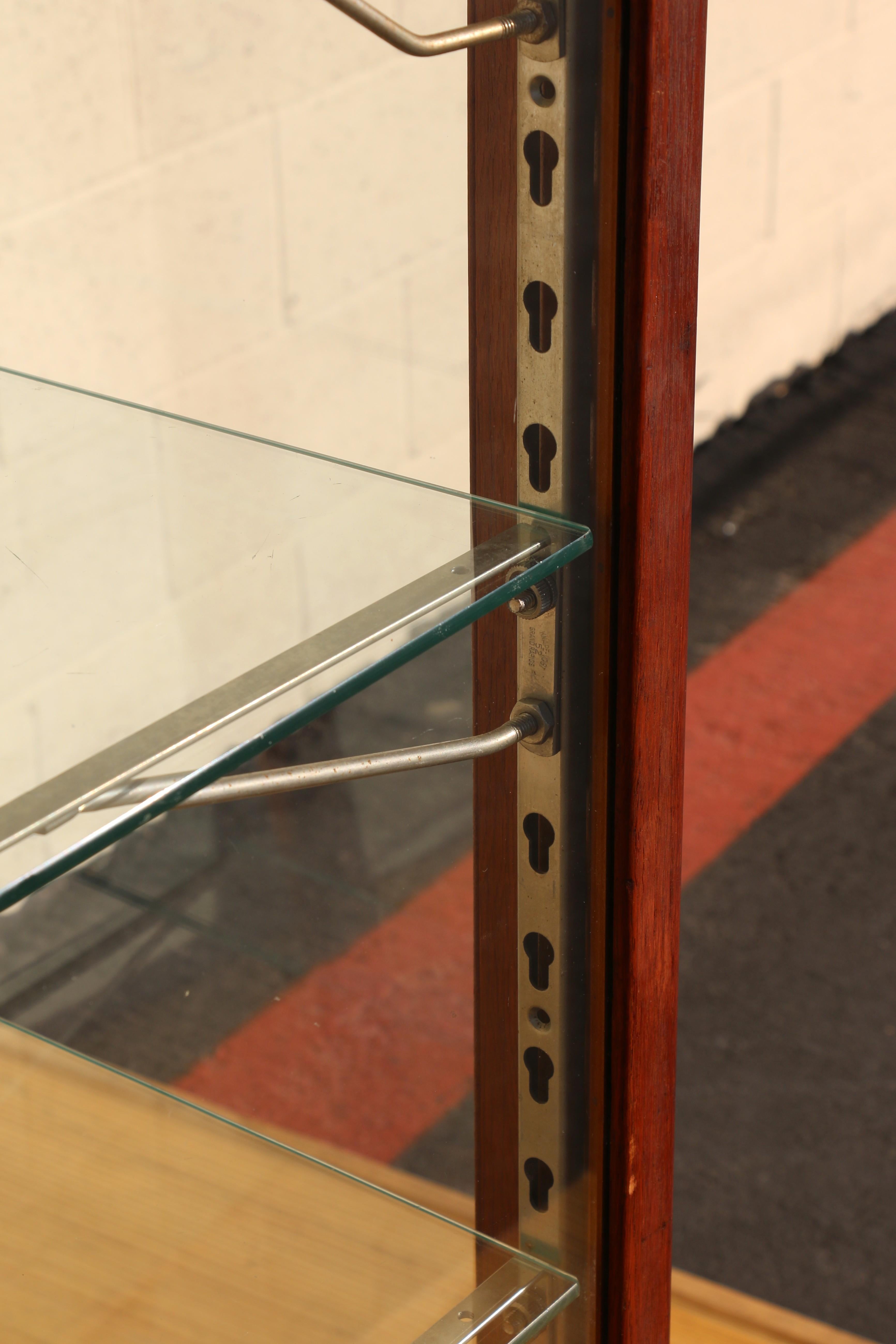 Slant Front Upright Store Display Case For Sale 11