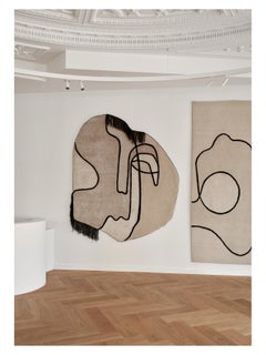 'Slanted Self' Handmade Rug by Linie Design, 230 cm, Wool, Mohair & Silk
