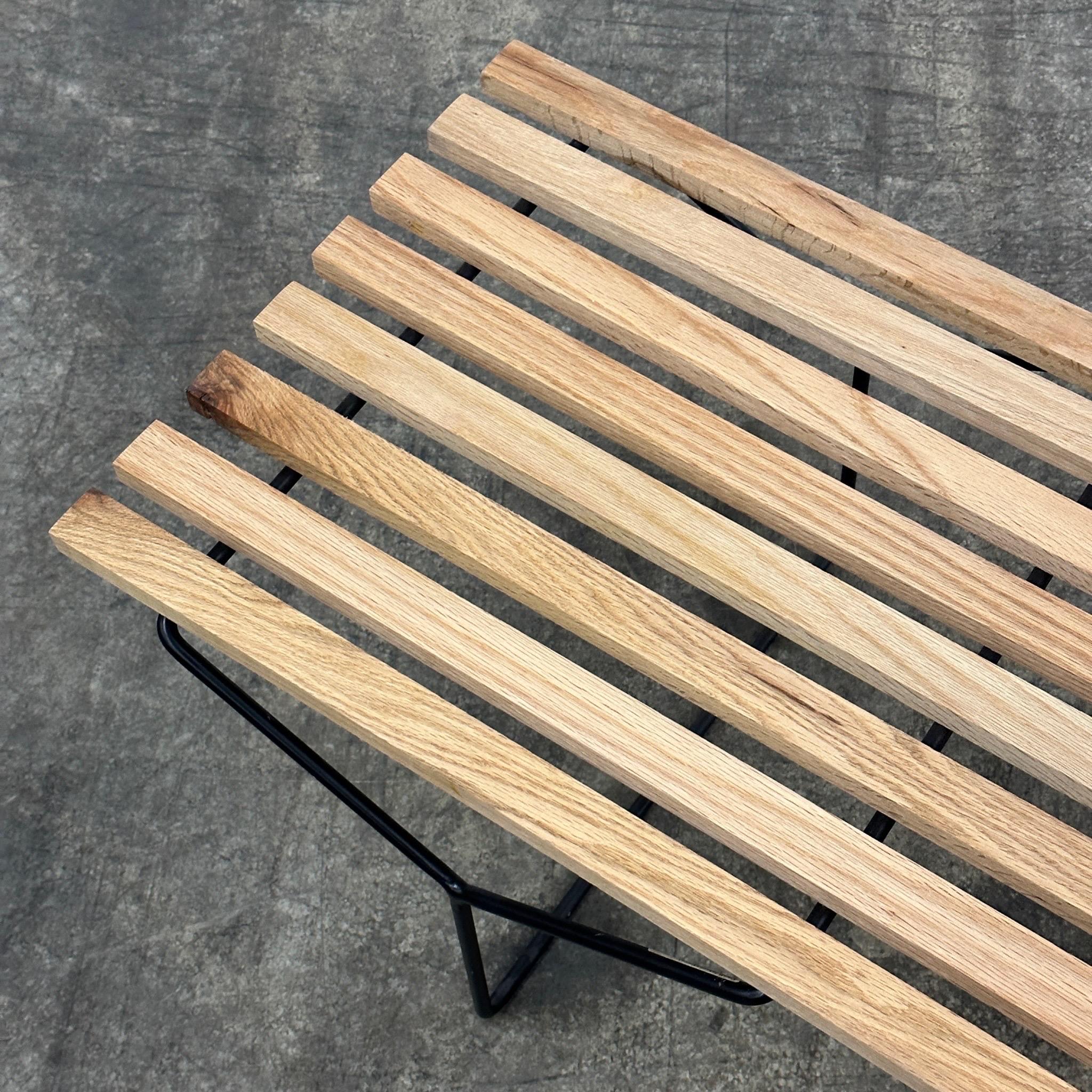 Mid-Century Modern Slat Bench by Harry Bertoia for Knoll For Sale