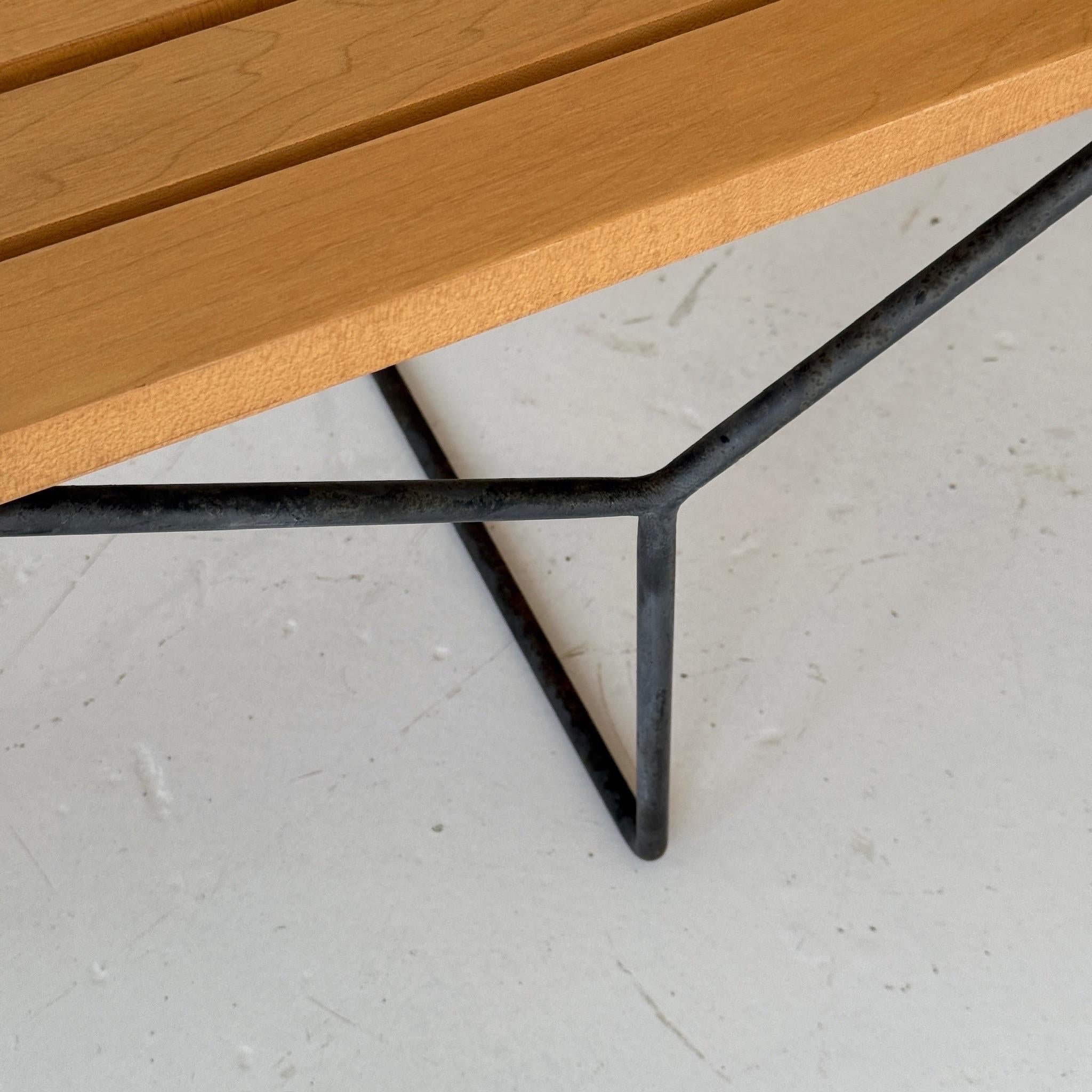Altro Panchina a doghe di Harry Bertoia per Knoll in vendita