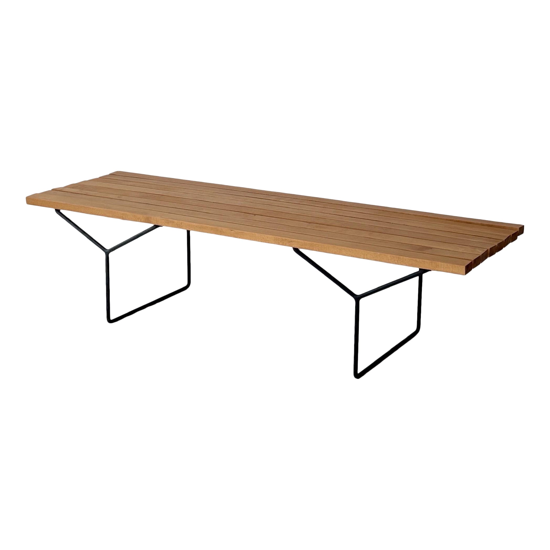 Banc à lattes Harry Bertoia pour Knoll