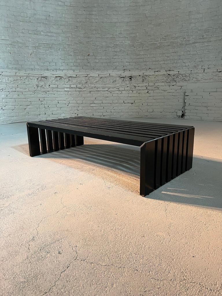 Slat Bench by Walter Antonis In Good Condition For Sale In BREDA, NL