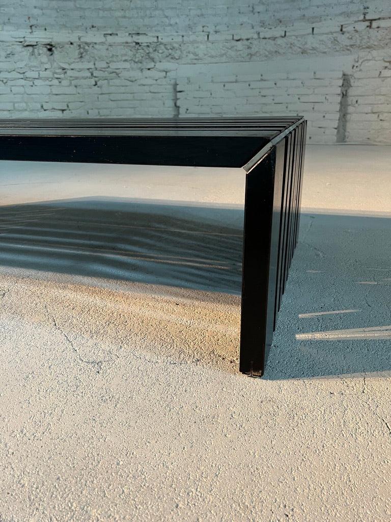 Steel Slat Bench by Walter Antonis For Sale