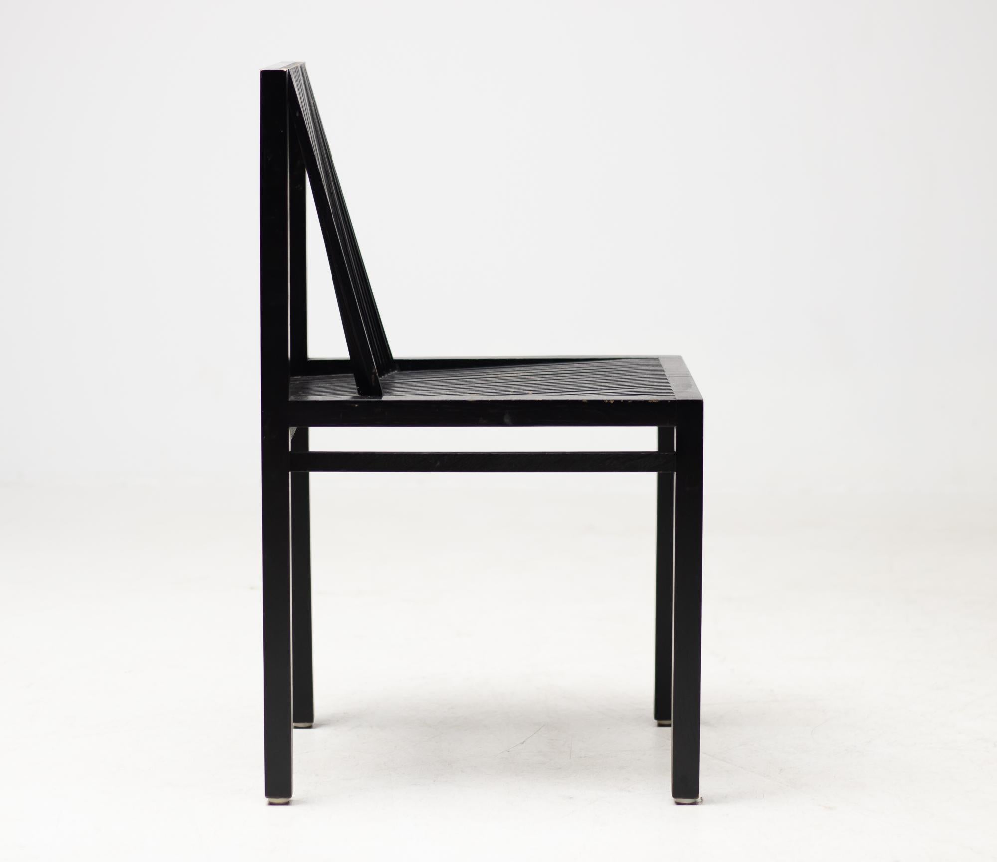 First edition slat chair by Ruud Jan Kokke, 1984 The Netherlands.
The ’Kokke’ chair or 