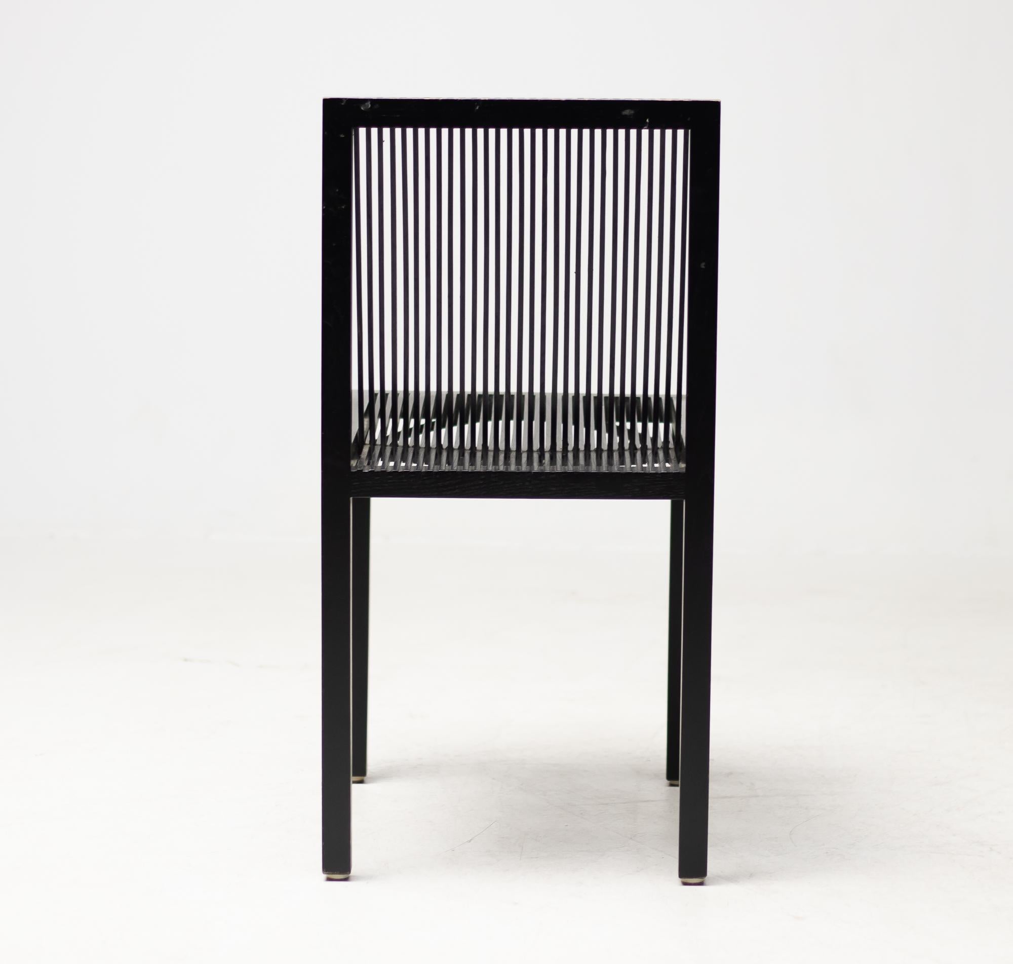 Dyed Slat Chair by Ruud Jan Kokke