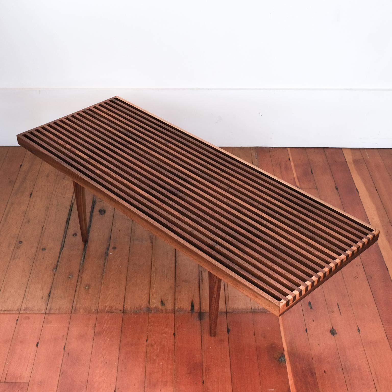 20th Century Slat Coffee Table or Bench by Mel Smilow