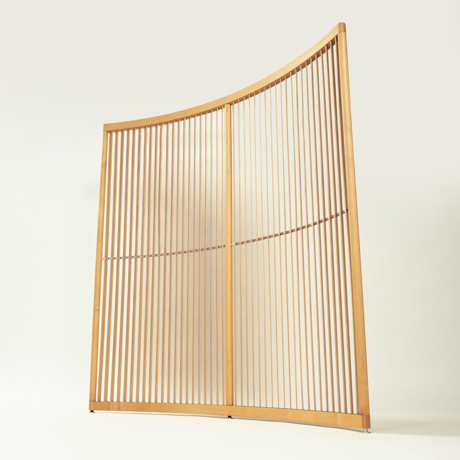Fritz Hansen-Raumteiler aus Buchenholz mit Labyrinthlatte, Labyrinth, 1990er-Jahre 3