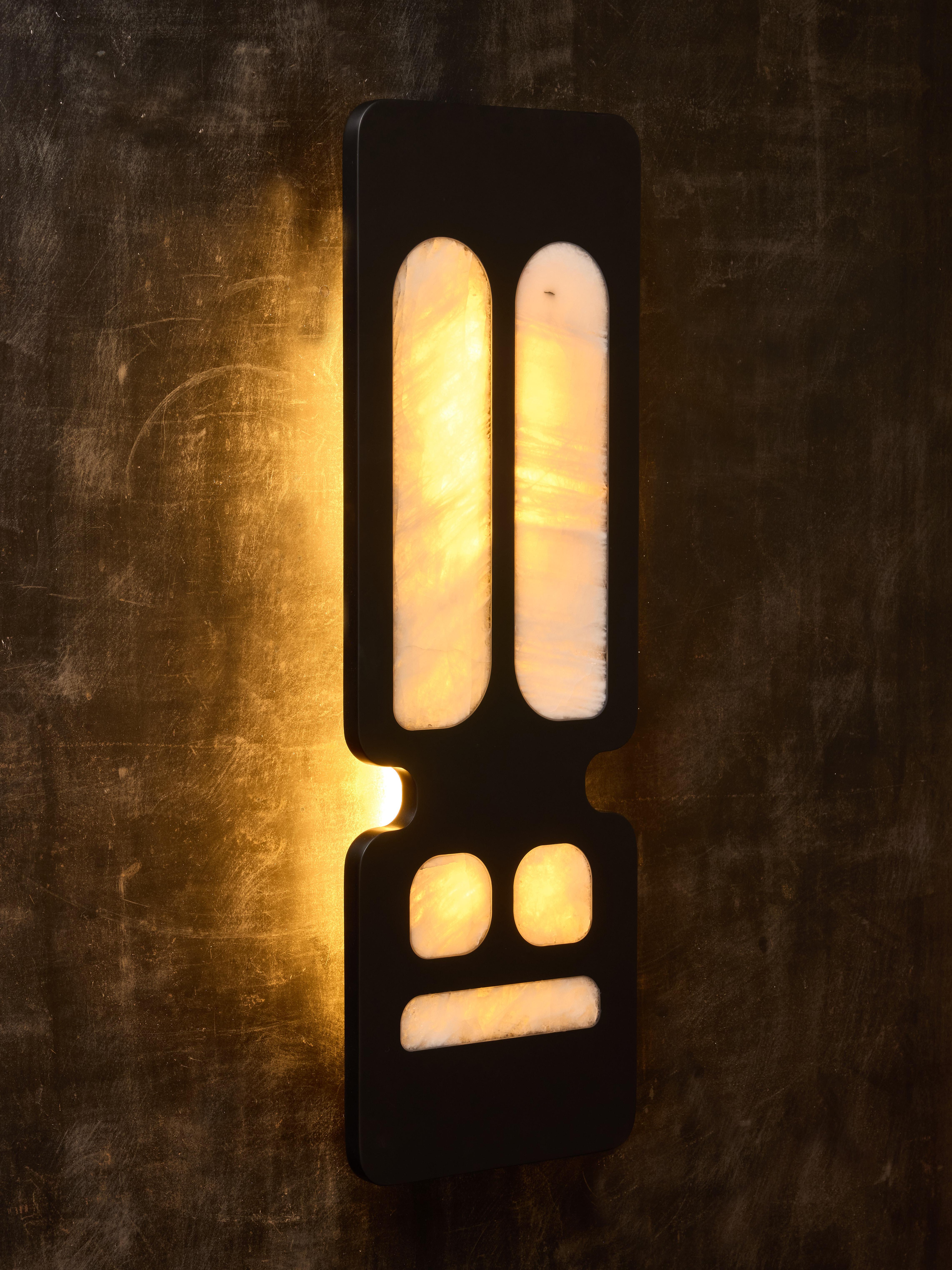 Apliques Cristal Pizarra y Roca by Glustin Luminaires en Nuevo estado para la venta en Saint-Ouen, IDF