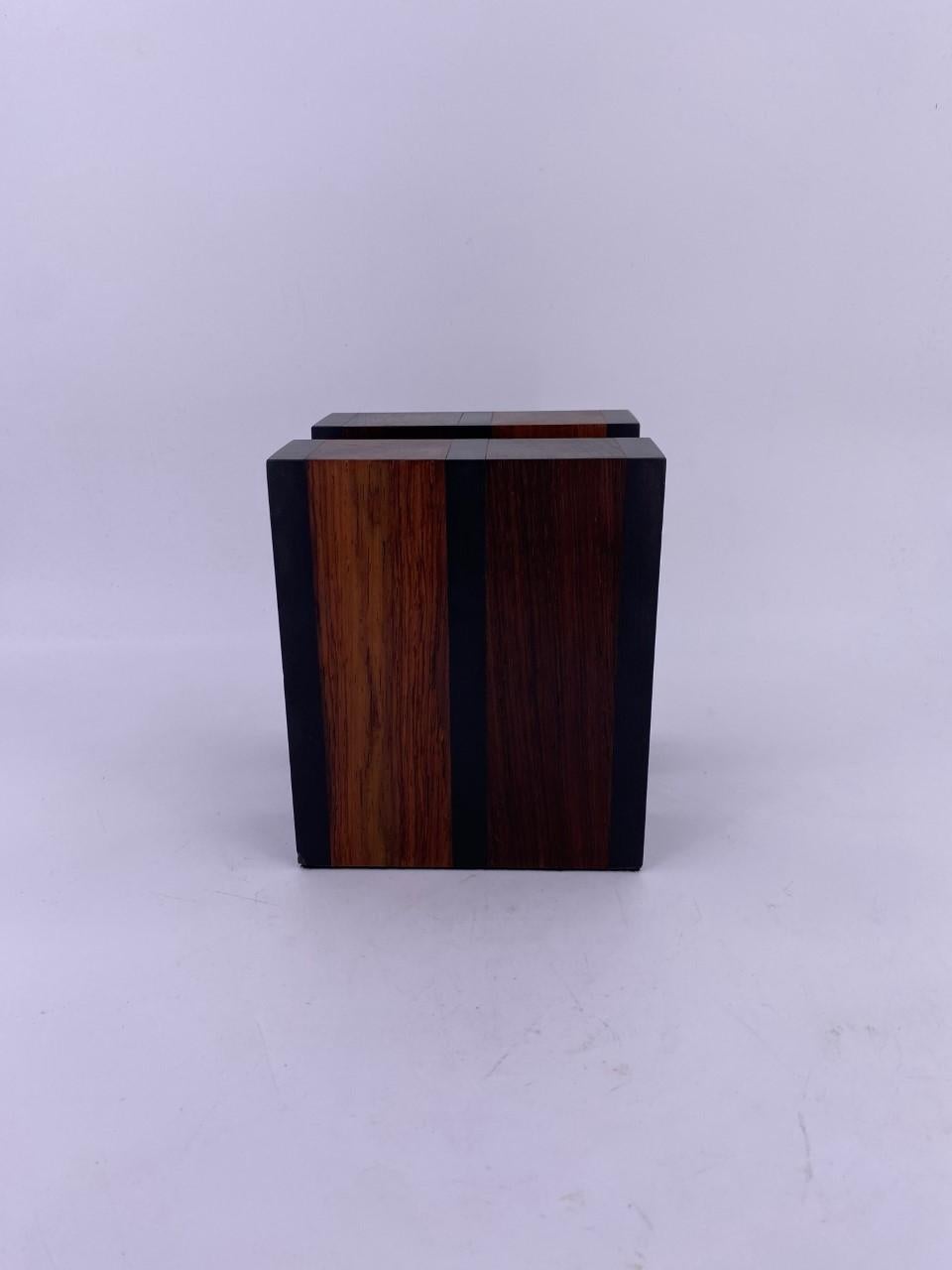 Slate and Walnut Bookends by Harpswell House 2