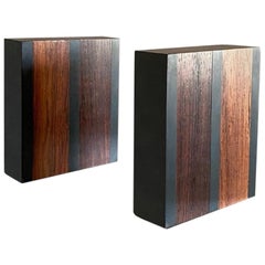 Slate and Walnut Bookends by Harpswell House