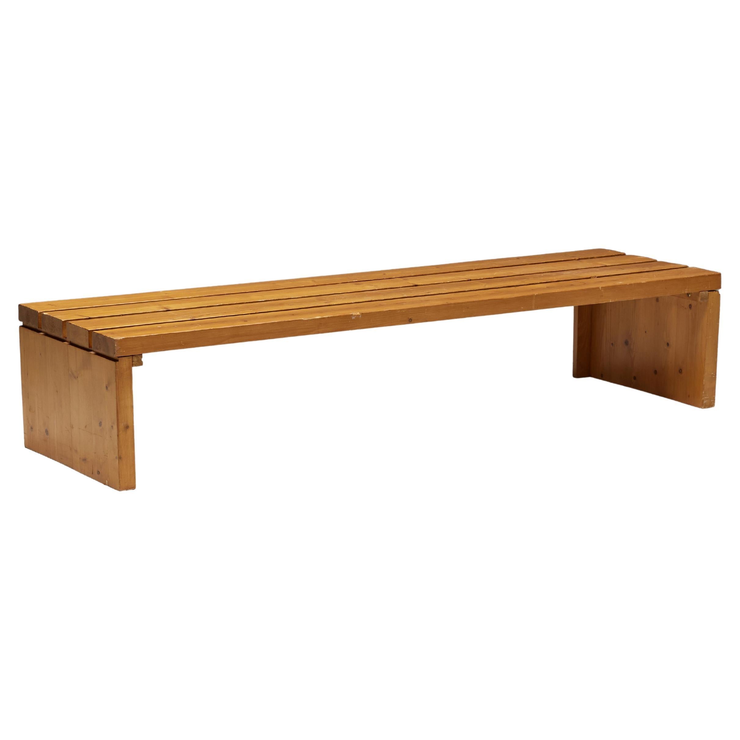 Slate Bench by Charlotte Perriand for Les Arcs, France, 1980s