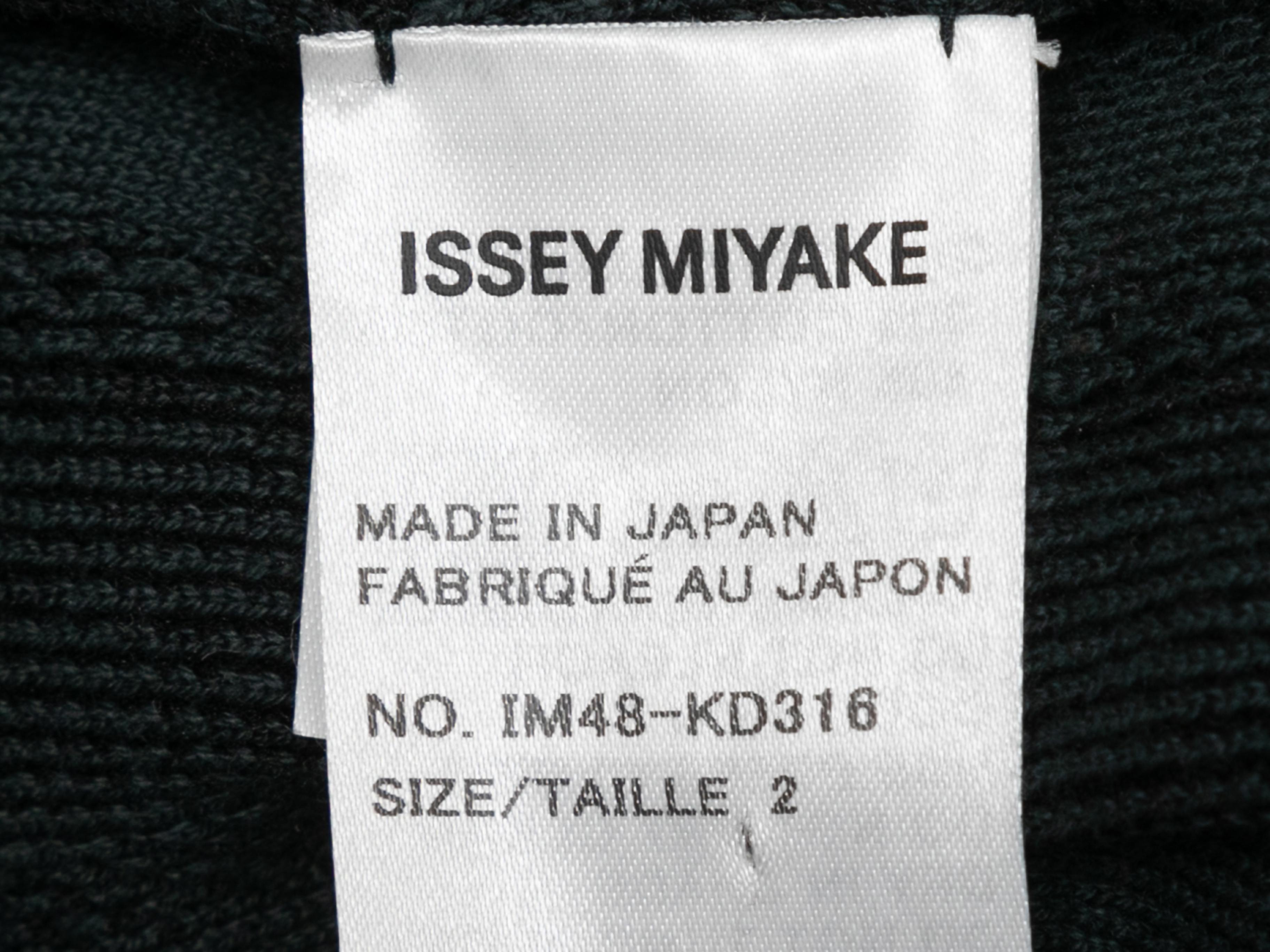Slate & Black Issey Miyake Knit Jacket Size 2 For Sale 1
