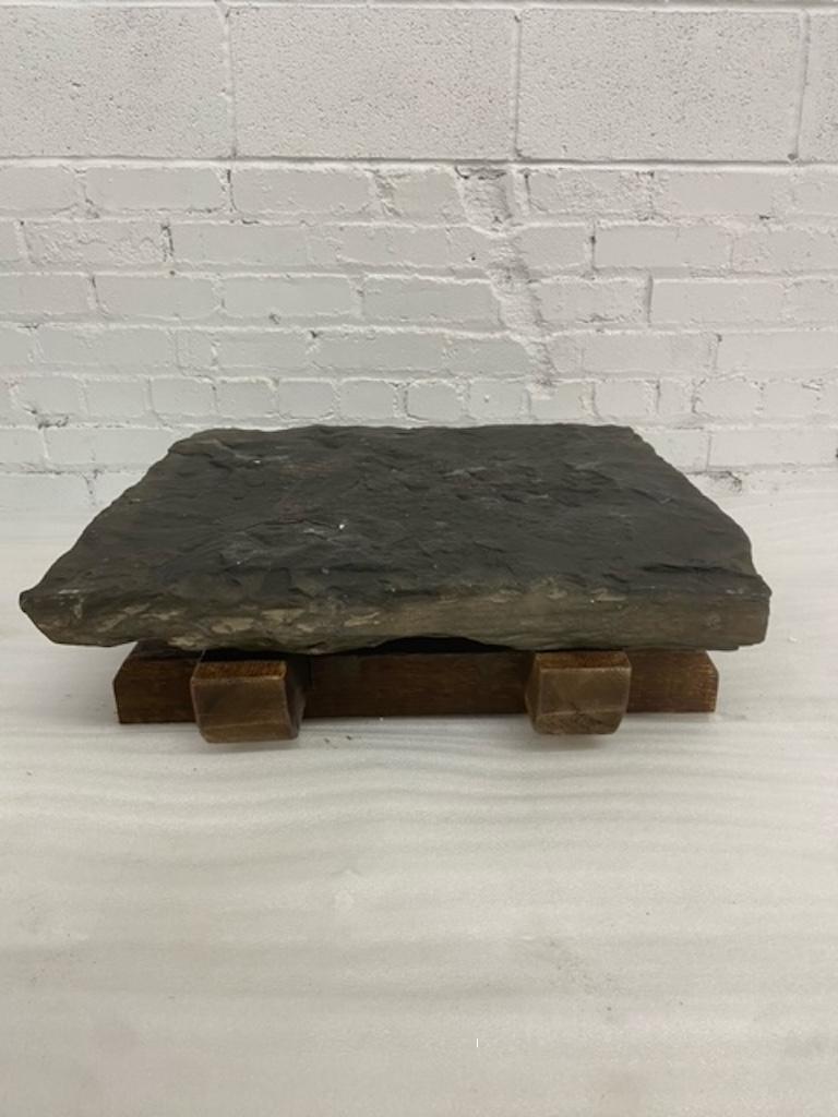 Mid-Century Modern Slate Low Coffee Table For Sale